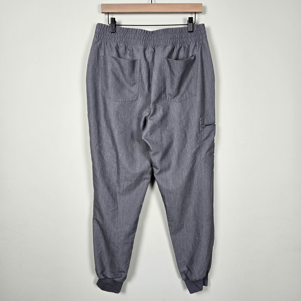 Figs Womens Zamora Jogger Scrub Pants Size L Grey Medical Drawstring Stretch - Picture 2 of 7